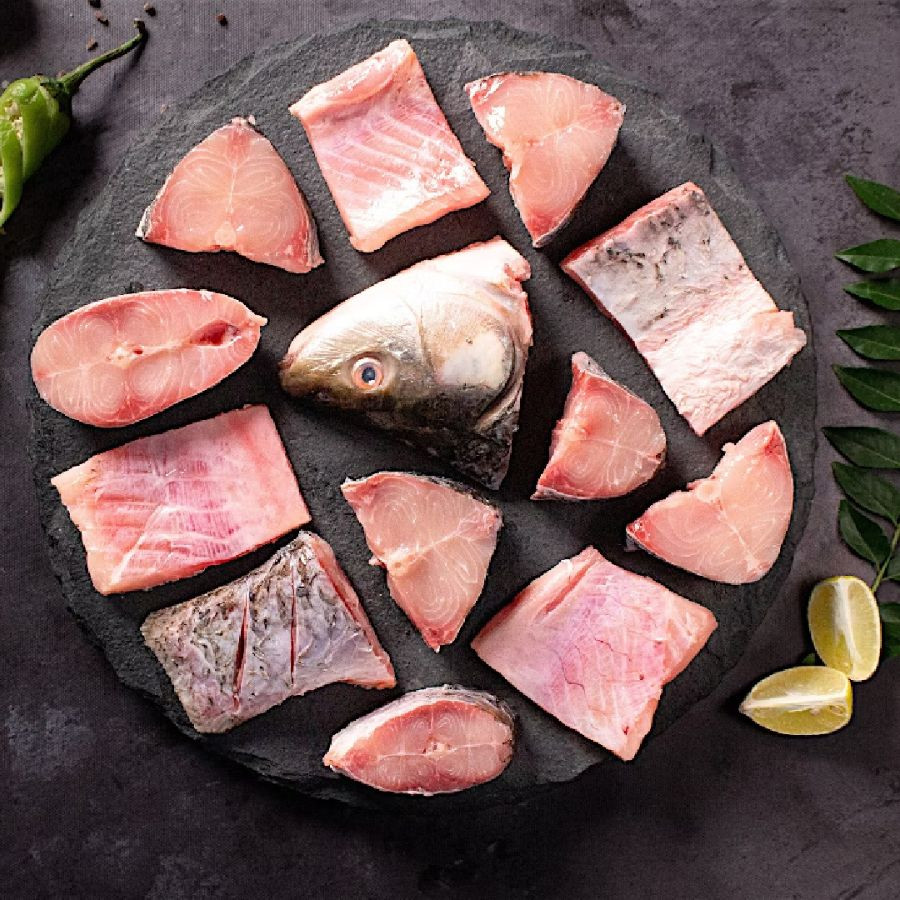 Rohu – Bengali Cut, With Head